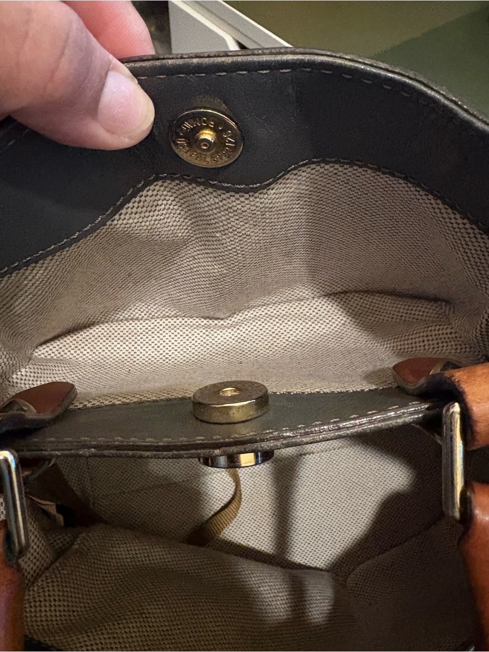 Dooney & Bourke | Barlow Satchel | Dark Grey - Picture 7 of 16